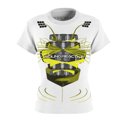 HUBOPTIC Sound Reactive Bee V23 Women's Cut & Sew Tee