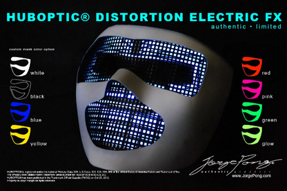 Electric Robot Mask HUBOPTIC® DJ mask Sound Reactive Light Up Mask ledmask6001