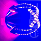 illuminated Cyborg Helmet HUBOPTIC® Helmet Sound Reactive Light Up Helmet ledhelmet3001