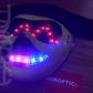 Cyborg Smiley Face Props LED Mask HUBOPTIC® DJ mask Sound Reactive Light Up Mask ledmask26001